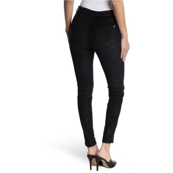 Ted Baker Black Zebra Printed Skinny Jean - Picture 2 of 7